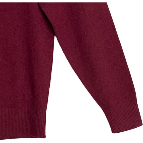 Daniel Cremieux V-Neck Sweater Men's Large Luxury Cashmere Burgundy NEW - Picture 8 of 15